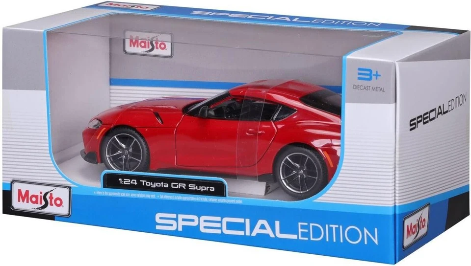 Toyota GR Supra Rosso Red Maisto Special Edition 1:24 Nuovo 1/24 - Immagine 2 di 4