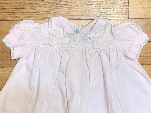 Abito vintage con orlo in pizzo ricamato 3-6 mesi? - Foto 2 di 8