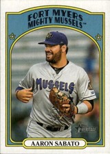 2021 Topps Heritage Minor League Edition - Aaron Sabato #22 (RC)