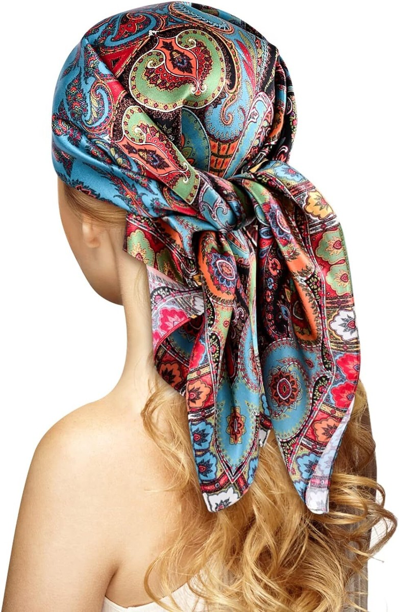 Scarf Styles Head Scarf Thin Silk Scarf 100% Silk Head Scarf For