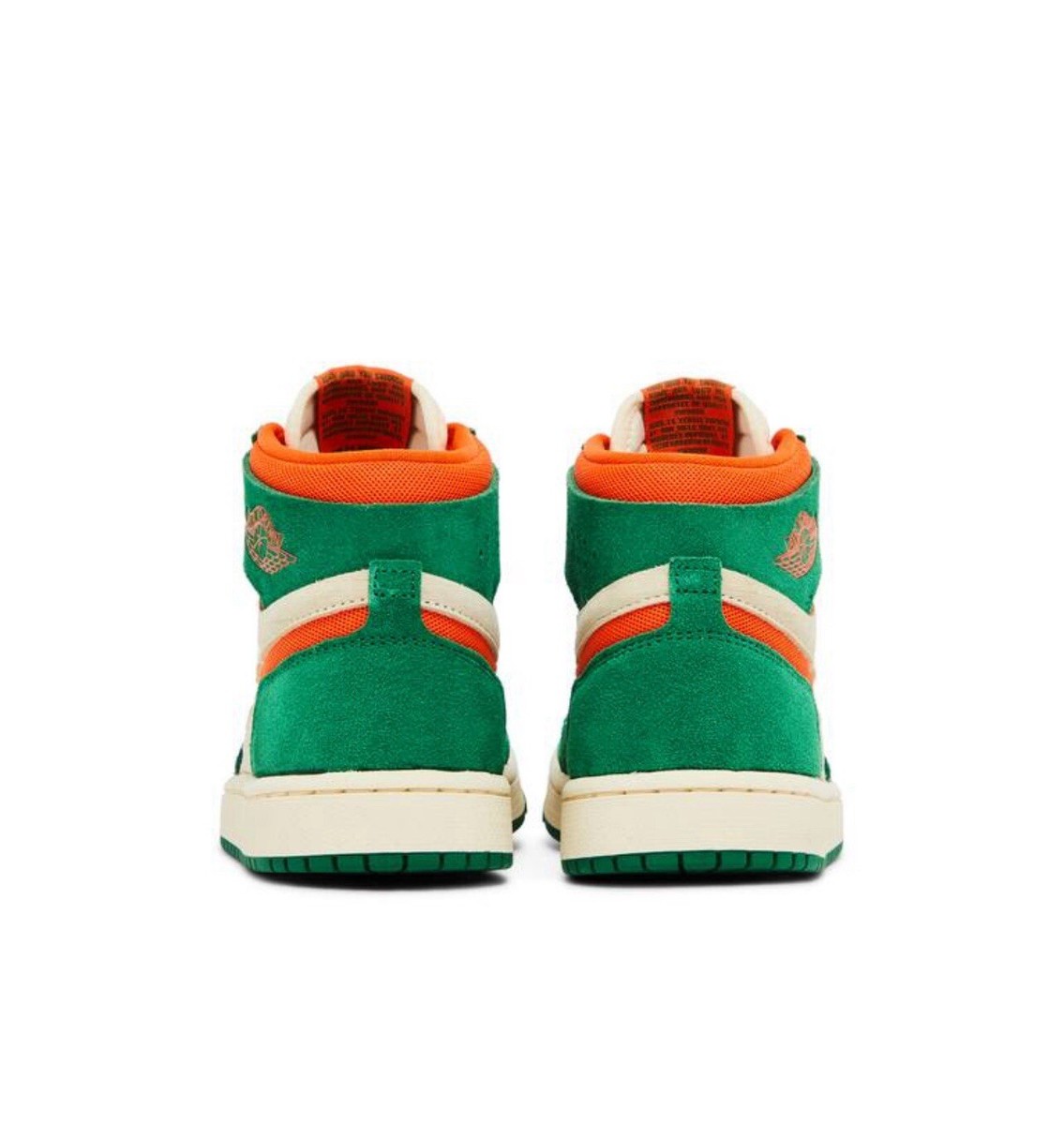 NIKE Air Jordan 1 Zoom CMFT 2 High-Pine Green/Orange Blaze-Muslin