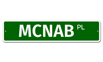 6730 SS Mcnab 4'' x 18'' Novelty Street Sign Aluminum