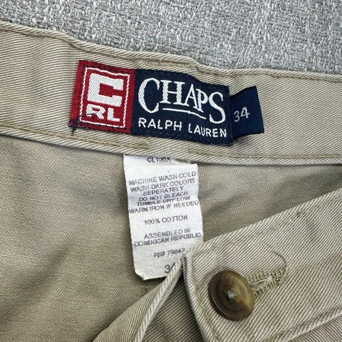 Vintage Chaps Ralph Lauren Cargo Shorts Mens 34 Brown Hiking Outdoors - Picture 2 of 7