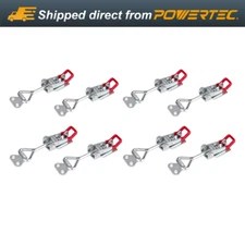 POWERTEC 400 lbs. 8-Piece Pull-Action Latch Toggle Clamp, 4002, 20333-P2