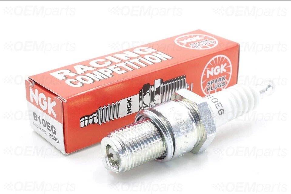 Paquete de 5 bujías NGK B10EG para motos de cross KAWASAKI 00-05 KX65, 86-91 KX125 Foto 2 de 4