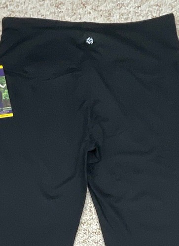 Tangerine Womens Color Block Leggings, Black , Navy Heather Size Medium - Picture 22 of 23