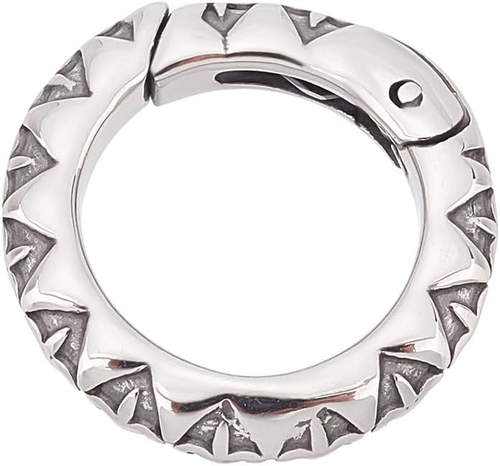 UNICRAFTALE 1Pc Stainless Steel Spring Ring Clasps Antique Silver O Rings round - Picture 11 of 12