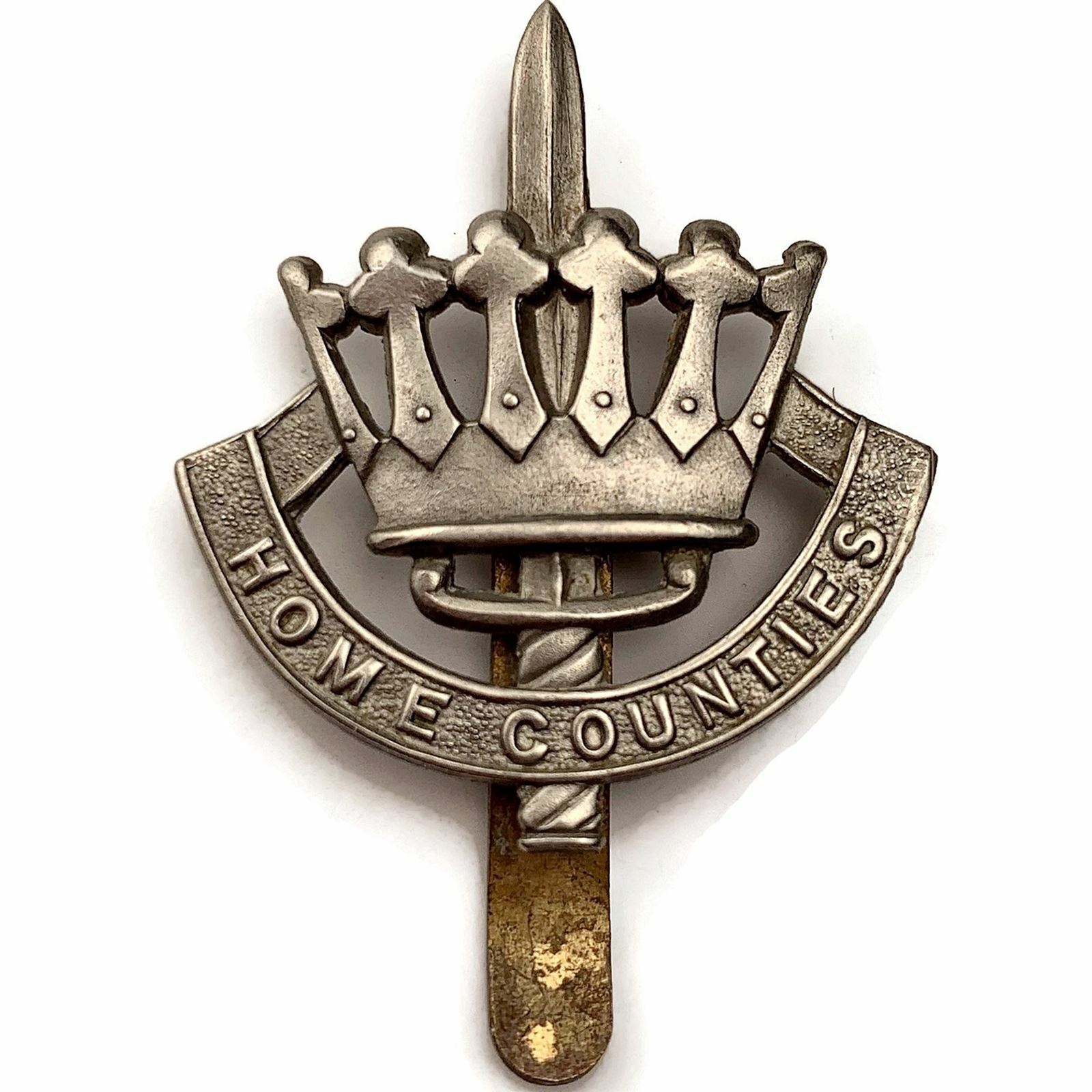Original Home Counties Infantry Brigade METAL Cap Badge - 1948-1969
