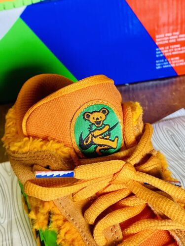 REP Faux NUOVE NIKE SB Dunk Low GRATEFUL DEAD Dead Heads CJ5378-800 taglia 7 - Foto 8 di 12