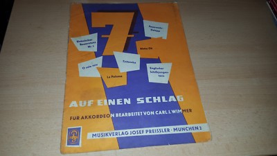 Noten für Akkordeon - Auf einen Schlag - Musikverlag Preissler
