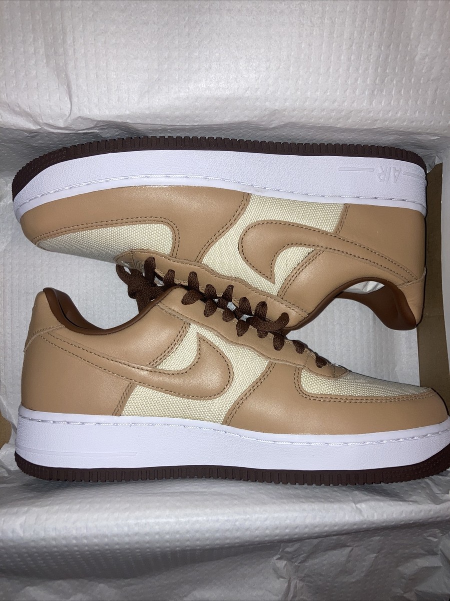 NIKE Air Force One Low Acorn and Chocolate Bottom DS Size
