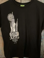 HUF Shirt Black Tee Skateboarding Street Wear Mens Sz Large L