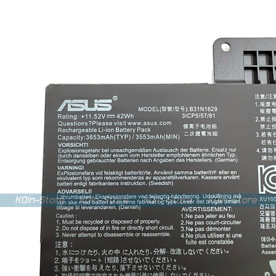 New Genuine B31N1629 Battery for Asus E203 E203M E203MA E203MAH