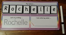I can Write and Spell my Name - EYFS - Starting school - Wipe clean Laminated