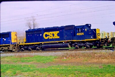 Kodachrome Original Slide CSX EMD SD40-3 Diesel Engine #4004 (2012) # ...