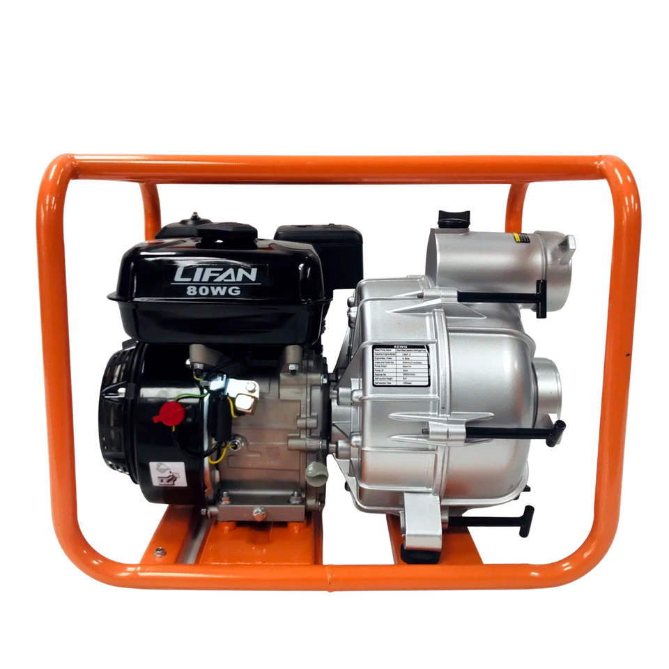Lifan Petrol Trash Pump 3" 80mm 6.5hp Engine Water Site Pond Flood Westbank - Image 3 of 4