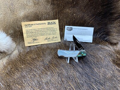 Buck B526-PP-0  Lt. Edt. Pearl & Paua Knife Only 250 Mint / COA - Rare SN# 187