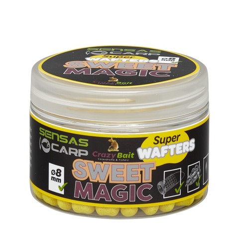 Sensas Super Wafters 8mm INNESCHI PER CARPA PESCA FEEDER BARATTOLO 80GR - Foto 6 di 6