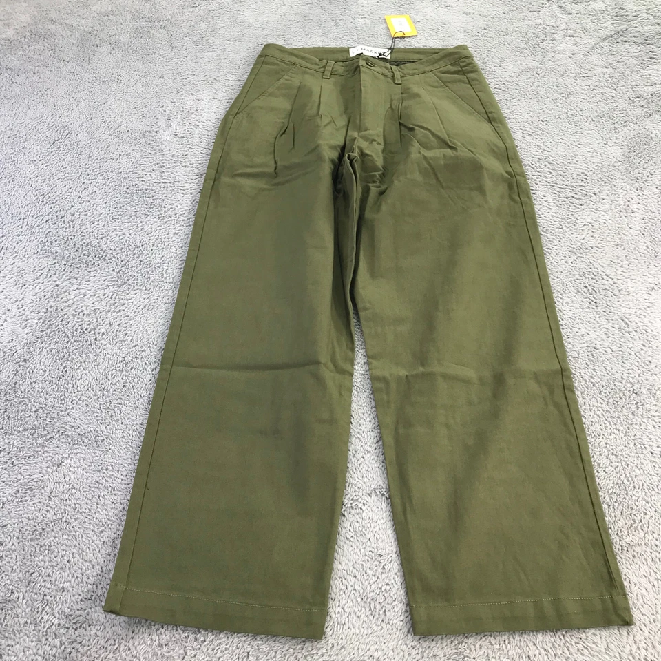 Nuevo LF MARKEY Pantalones Mujer 8 EE. UU. Clásico Pantalones Verde Oliva Reino Unido 12 325235 Foto 3 de 4