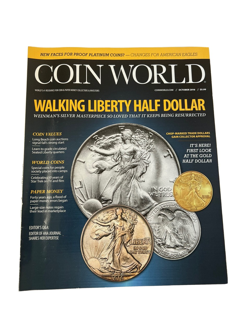 Coin World October 2016 Walking Liberty Half Dollar Values | eBay