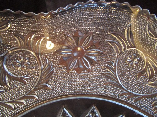 De colección Duncan & Miller Sandwich #41 Cuenco de vidrio pedestal con patas con volantes 11,5" años 30 - Imagen 11 de 12