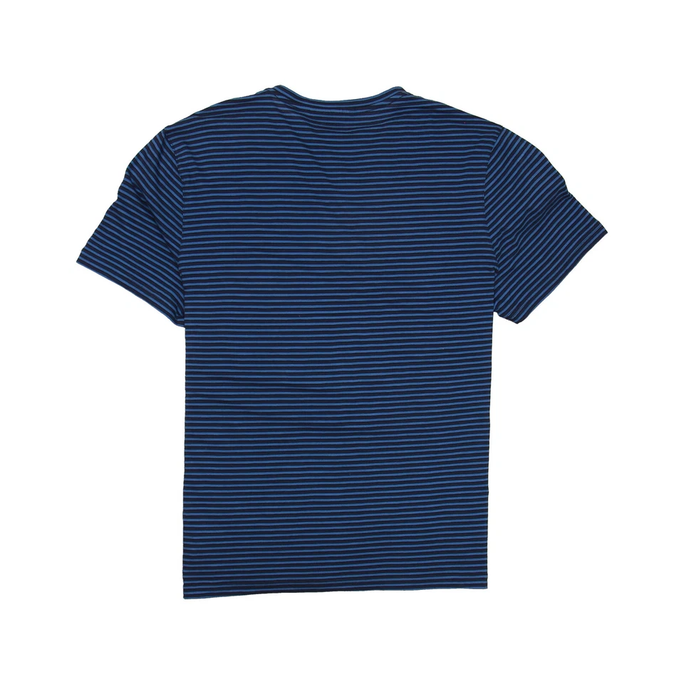 Camiseta Michael Kors Para Hombre Rayas Manga Corta Cuello Redondo (Grande, Medianoche) $70 Foto 2 de 2