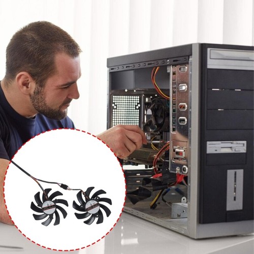 Carte Graphique 85mm 12V Refroidisseurs Ventilateur Remplacement Accessoires Carte Graphique Refroidissement - Photo 3/8