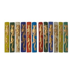 Chinese Calligraphic Multi Color Ink Sticks With Golden Color Dragon ws3151