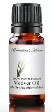 Vetiver Essential Oil - 5 mL - 100% Pure and Natural - Free Shipping - US Seller