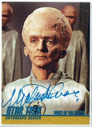Star Trek TOS The Original Series 40th Auto Card A125 Malachi Throne as Keeper - Picture 1 of 1