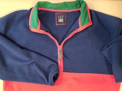 Vintage GAP Artic Light Fleece Women s Size M 24 Pink Bright Colorful 90s Neon