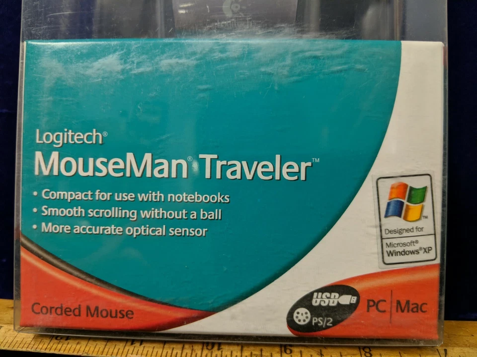 1X sealed New USB Wired Logitech MouseMan Traveler Mouse- Laptop/Notebook PC/Mac - Image 3 of 4