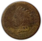 1874 Indian Head Cent Near Good AG/G Coin #2845