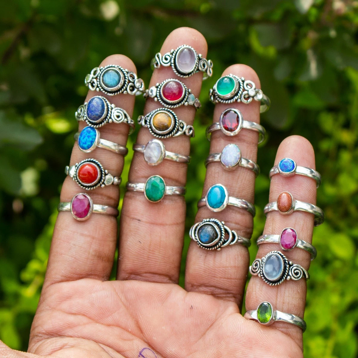 Handmade rings with wire outlet