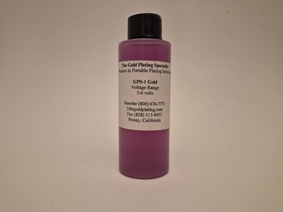 24K Gold Plating Solution - Brush - LIQUID 4oz - Professional Grade