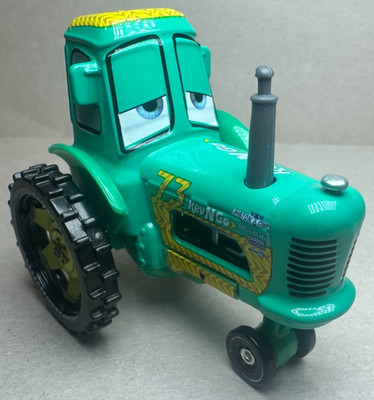 ミニカー sa713 Pixar Cars Supercharged Tractor Disney Pixar Cars 3 Rev-N-Go Racing Tractor Cow #73 Diecast