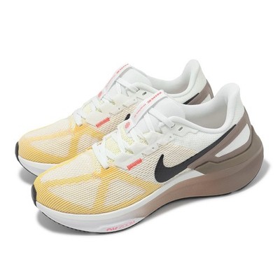 Nike Wmns Air Zoom Structure 25 White Mink Brown Black Women Running DJ7884-110