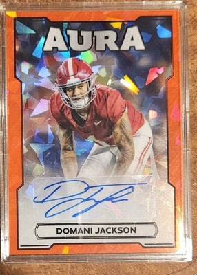 2026 Pulse Aura Chrome Football DOMANI JACKSON /95 Auto