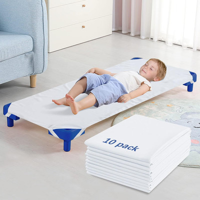 Standard Size Daycare Preschool Cot Sheets, 23'' X 51'', Breathable Microfiber Nap