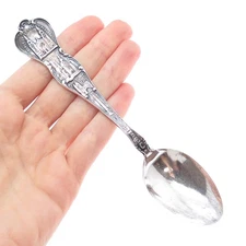 RODEN BROS. 925 Sterling Silver Antique Art Deco Quebec Canada Coffee Spoon