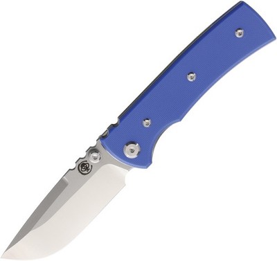 Chaves Knives Redencion Street Blue G10 Folding Elmax Drop Pt Knife 14526