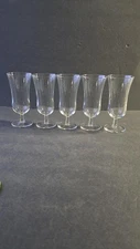 Vintage Set 5 Tiffin Trillium Glass Parfait Dessert Glasses 5.25" Footed Barware