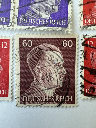 9x Deutsches Reich Briefmarken WWII – Adolf Hitler Serie – gestempelt - Imagen 3 de 8