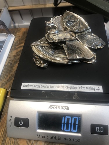 Schrott Sterling Silber Konvolut 100 Gramm aus gewichteten Kerzenständer 7-14-2