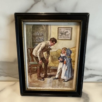 C. E. Brock Framed Art Print Boots at the Holly-Tree Inn Children Couple England