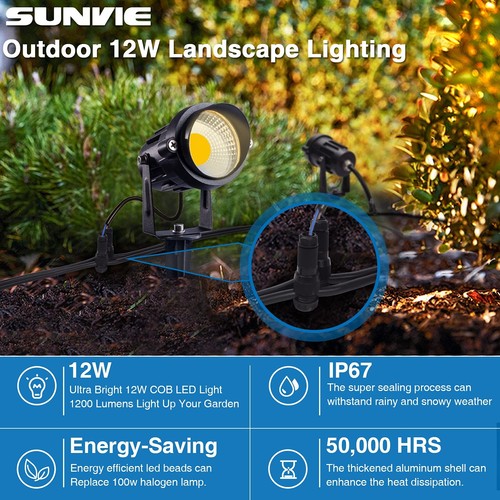 24 Pack Low Voltage Landscape Lights LED 12W Landscape Lighting with connecto... - Picture 4 of 8