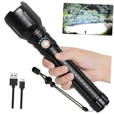 Rechargeable Brightest LED Flashlight, 99,000 High Lumens Super Bright