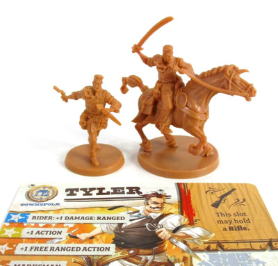 ZOMBICIDE: UNDEAD OR ALIVE Running Wild TYLER Minis & Card NEW!!