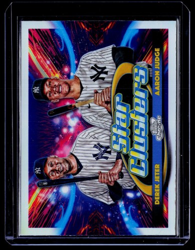 Derek Jeter / Aaron Judge #DSC-1 2025 Topps Cosmic Chrome Dual Star Clusters card