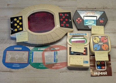 Vtg Electronic Games Lot Tandy 3-in-1 Acclaim 1943 Mattel Football PARTS/REPAIR
